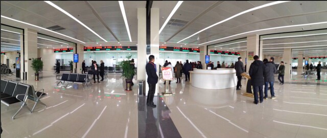 泰州黃橋政務(wù)服務(wù)中心100窗口排隊叫號系統(tǒng)、觸摸查詢系統(tǒng)